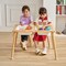 Kids Wooden Sensory Table Set with Storage Bins and Paper Roll Holder for Creative Play